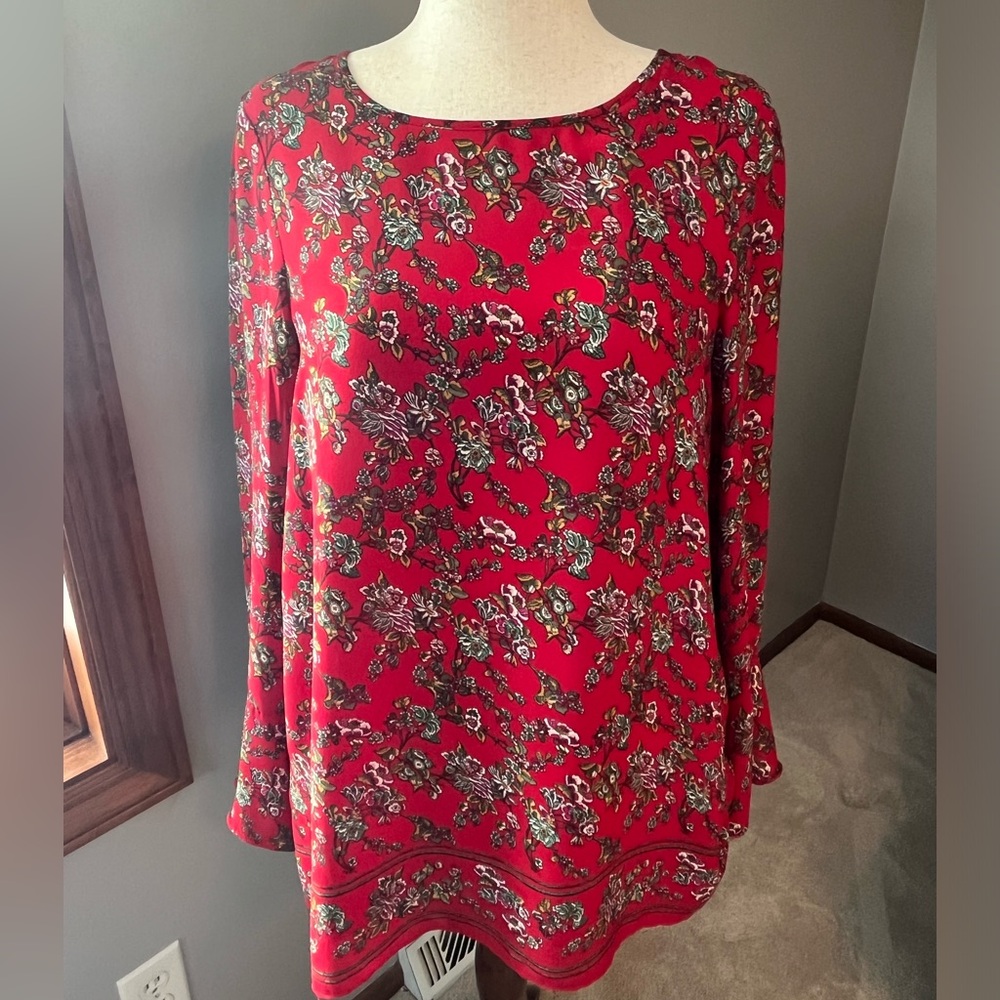 Max Studio Long Sleeve Tunic with Bell Sleeves